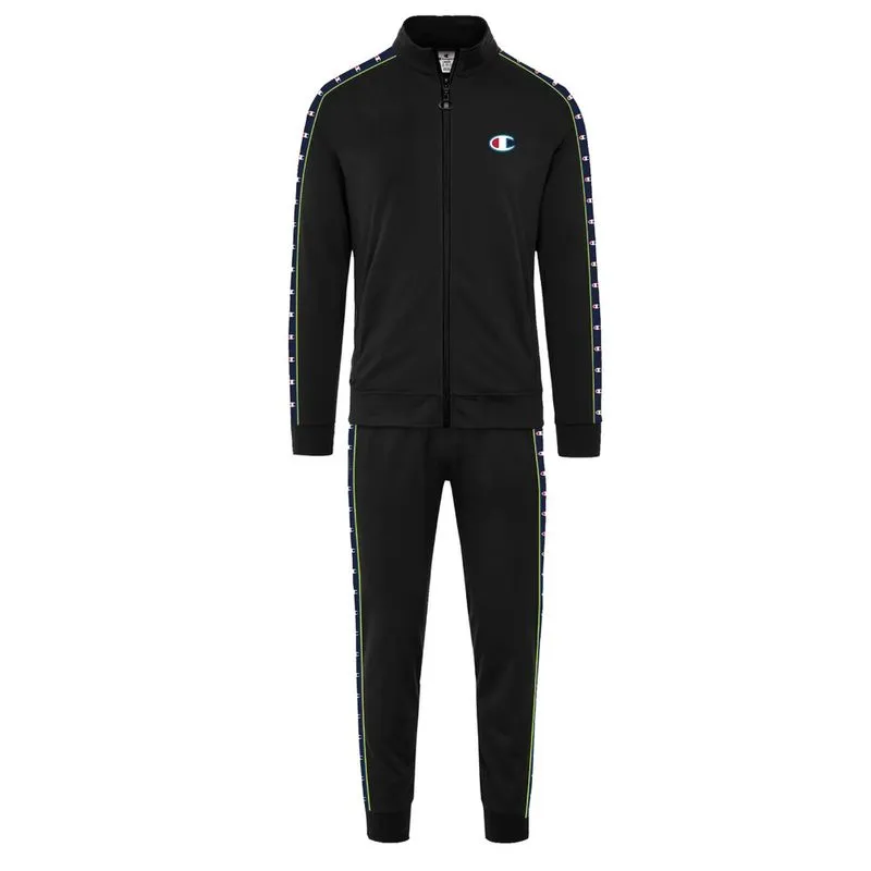 Agasalho Champion Active Tracksuit Masculino Preto Casual EG