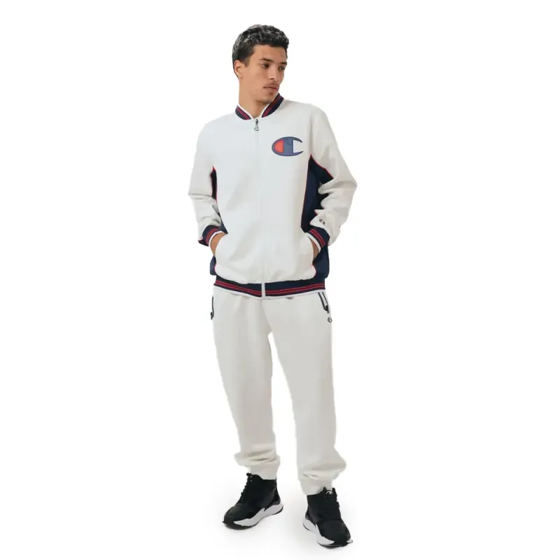 Conjunto de Agasalho Champion Branco Off Masculino GG