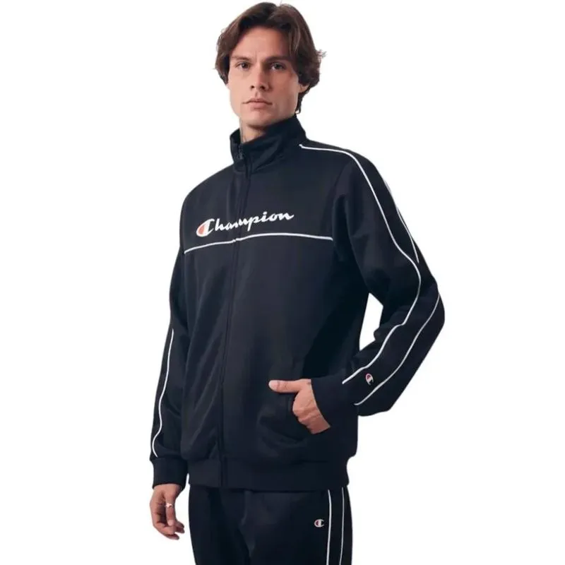 Agasalho Champion Tracksuit Masculino Preto Casual GG