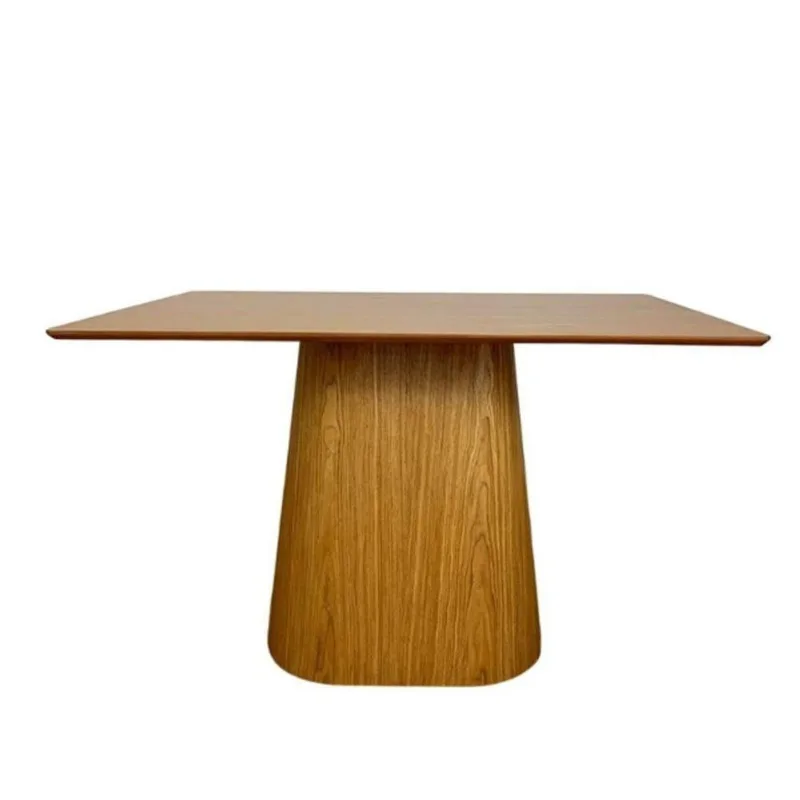 Mesa De Jantar Cone Retangular 150x90 Cm Tampo Freijó Base Freijó Cor Marrom
