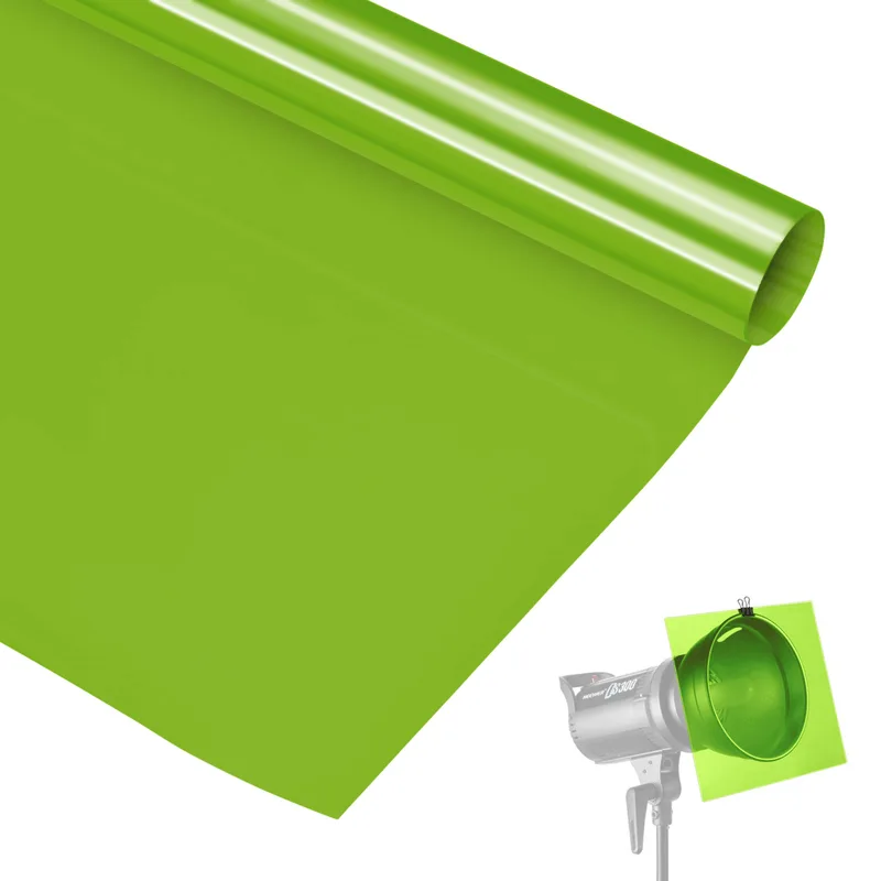 Filtro Gelatina para Iluminação e Estúdio - Verde Claro #604 (100cm)