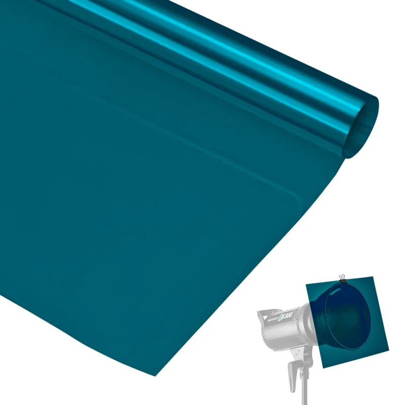 Filtro Gelatina para Iluminação e Estúdio - Azul Turquesa #812 (100cm)