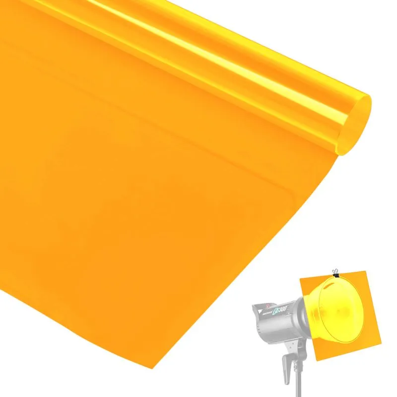 Filtro Gelatina para Iluminação e Estúdio - Laranja #85A (100cm)