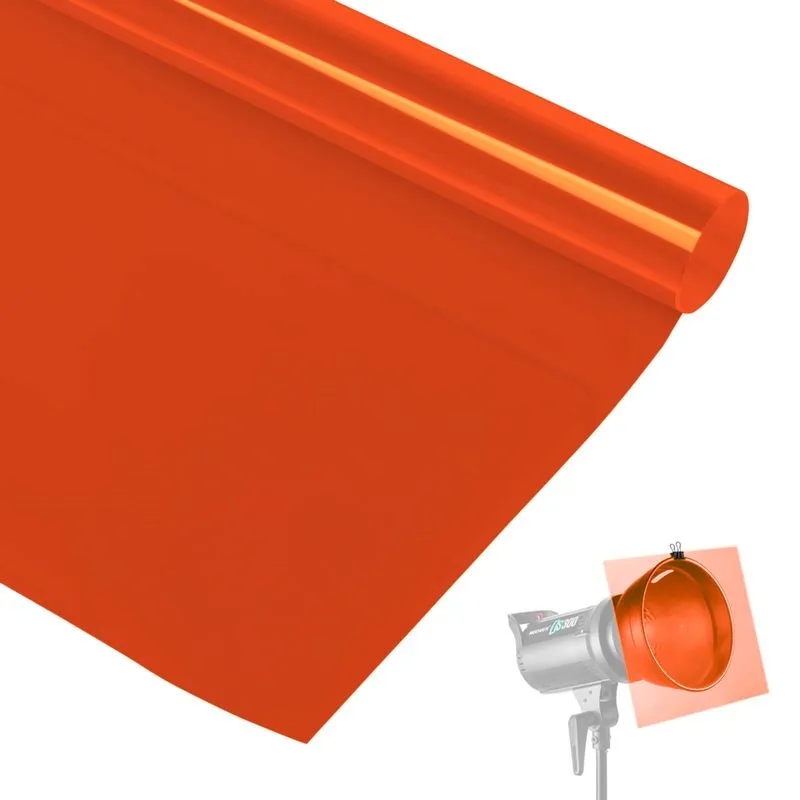 Filtro Gelatina para Iluminação e Estúdio - Laranja Escuro #403 (100cm)