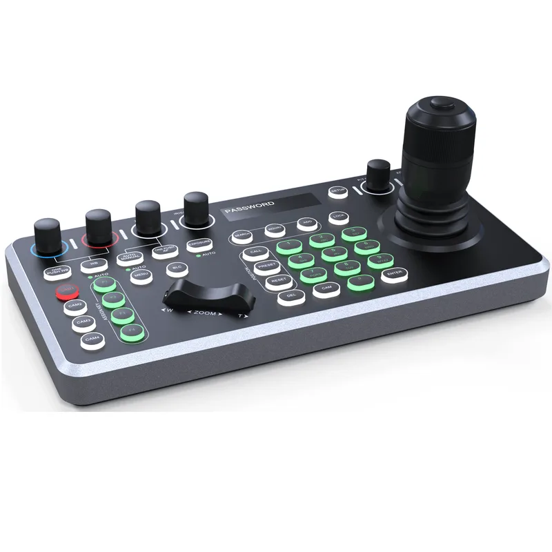 Controladora PTZ AK030 Joystick 4D IP PoE Suporte VISCA, ONVIF e PELCO