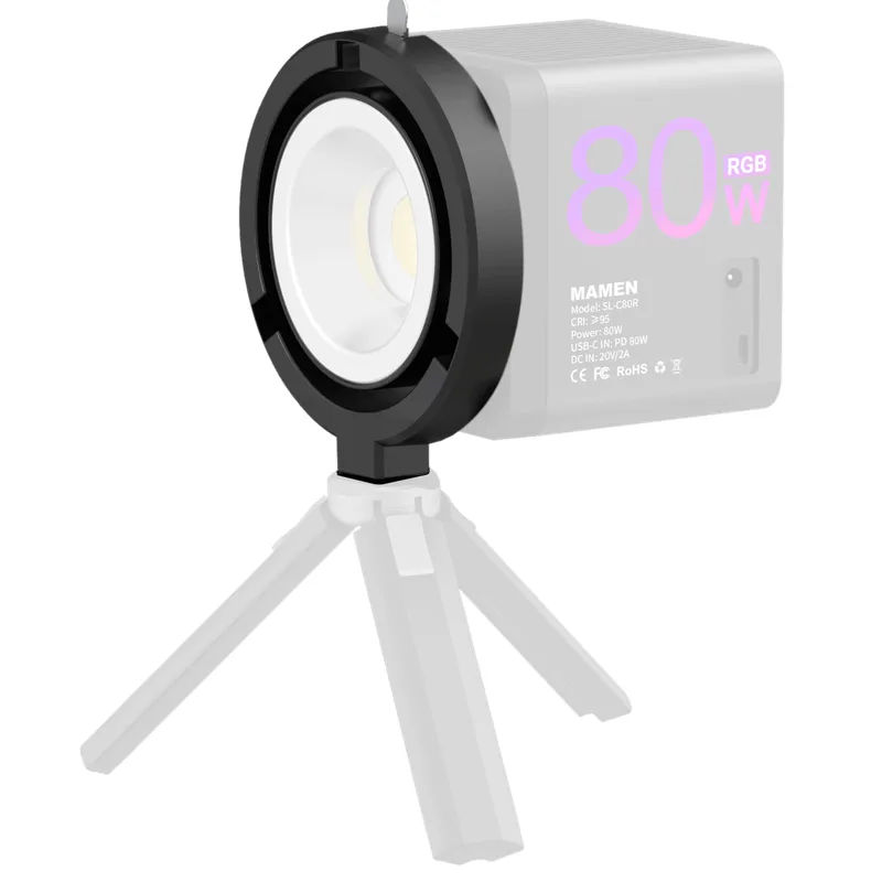 Adaptador Bowens Mamen PJ10 para Iluminadores SL-C60R e SL-C80R (Mini Baorong)