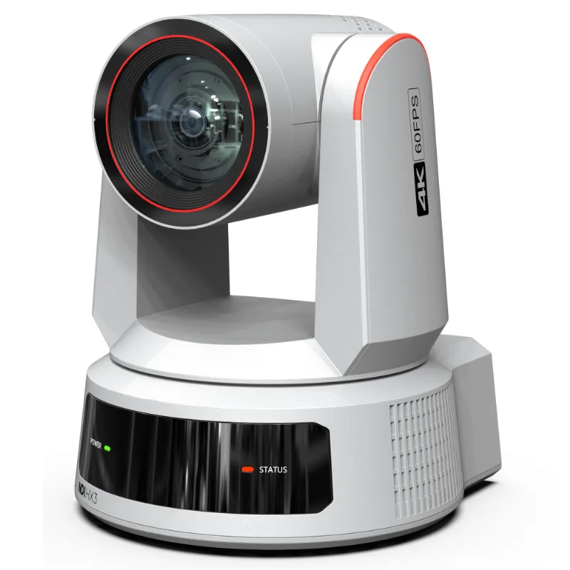 Câmera PTZ Broadcast UV470 NDI|HX3 4K60 12x HDMI 3G-SDI PoE+ Rastreamento IA (Branca)