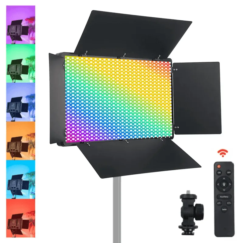 Painel Iluminador LED U800 Pro RGB Video Light 50W Controle Remoto e Fonte (Bivolt)