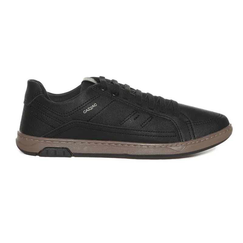 Sapatênis Cazzac Basic Masculino Preto PRETO/AMBAR - 43