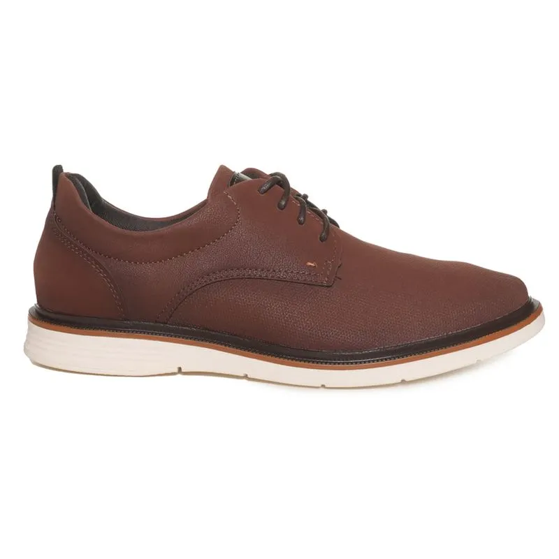 Sapato Savona Couro Masculino Marrom CARAMELO - 40