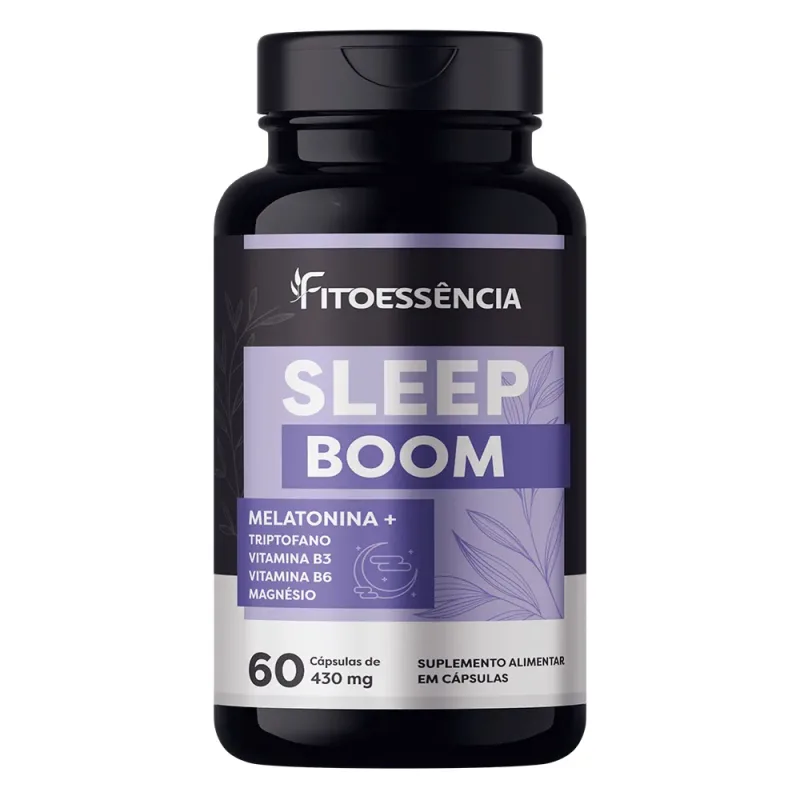 SLEEP BOOM - 60 CÁPSULAS - FITOESSÊNCIA