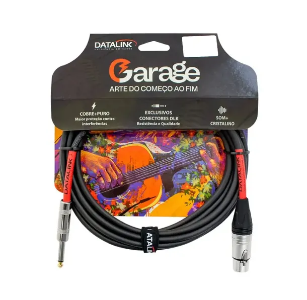 Cabo 5 m P10 - XLR Garage Para Microfone desbalanceado (F)