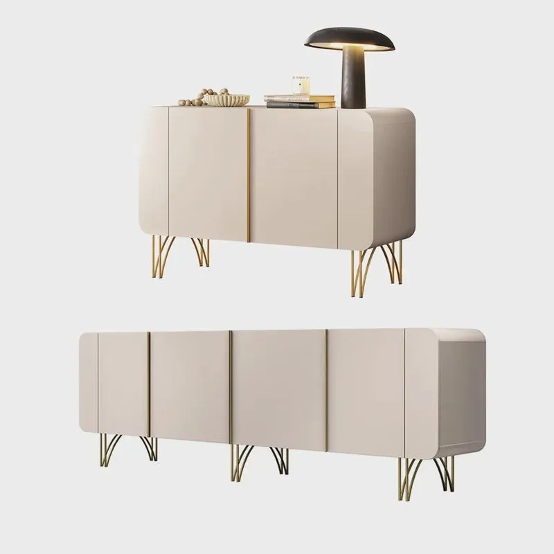 Conjunto Buffets Sala de Estar Benvenuto/Saluti Pés em Aço mdp/mdf Off White G26 - hb Móveis