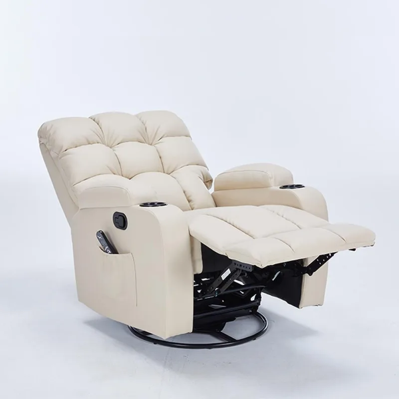 Poltrona do Papai Arcane G94 Reclinável com Massagem Aquecimento Pu Bege Gran Belo - Gran Belo