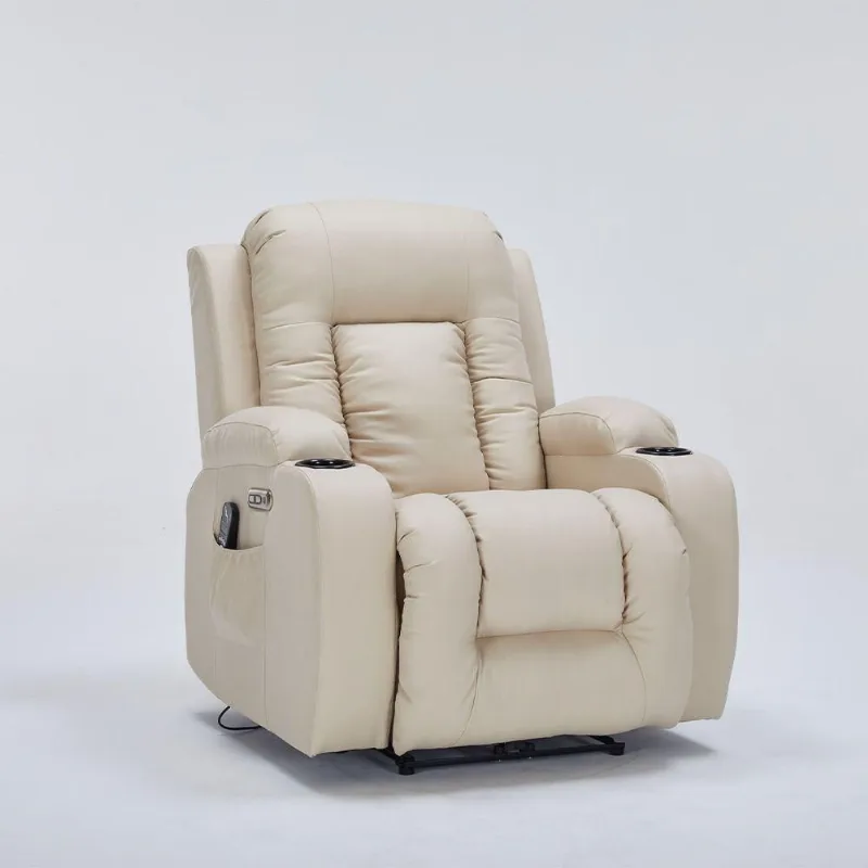 Poltrona Do Papai Reclinável Elétrica Miami G94 Com Massagem Aquecimento Bege Gran Belo - Gran Belo