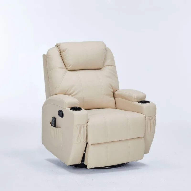 Poltrona Do Papai Reclinável Montreal G94 Massagem Aquecimento Bege Gran Belo - Gran Belo