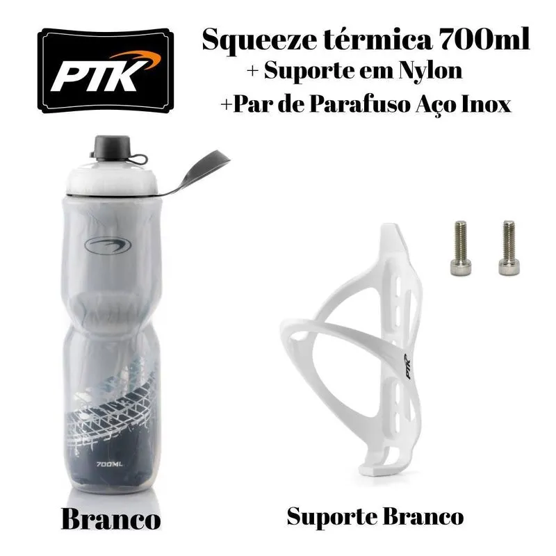 Squeeze Garrafa Térmica 700ml C/suporte Nylon+parafusos Inox
