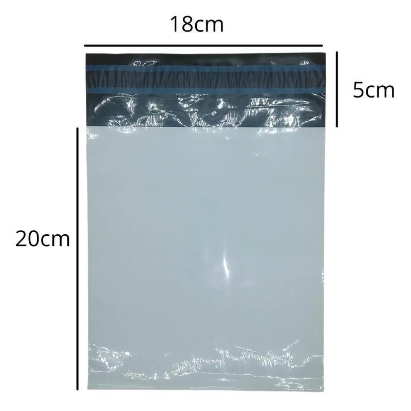 Envelope De Seguranca 18Cmx20Cm + 5Cm X 0,008Mm 500Unidades