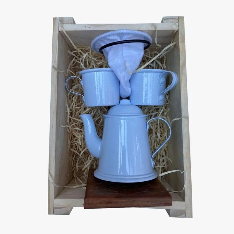 Kit De Café Individual - Branco - Demolição Com Engradado