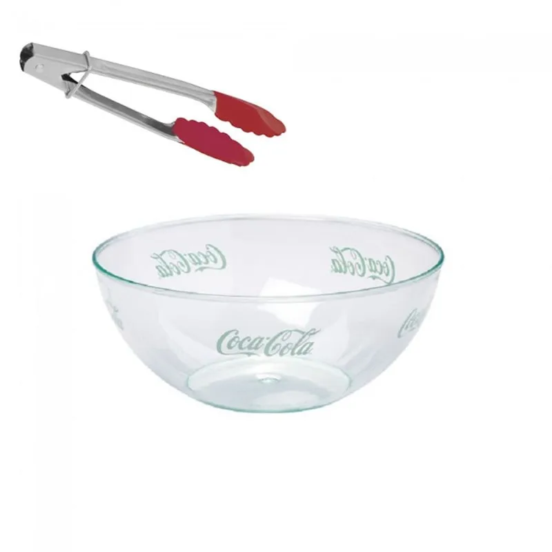 Saladeira Coca Cola Verde Transp 1.8l- 21cm - Com Pegador