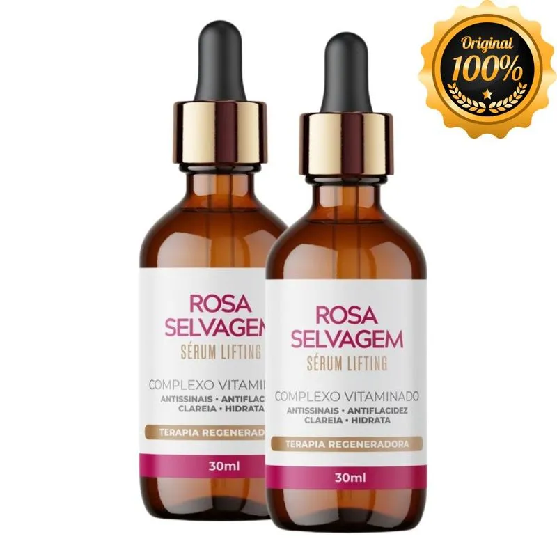 Kit 2 Séruns Lifting Vitaminado Rosa Selvagem 30ml