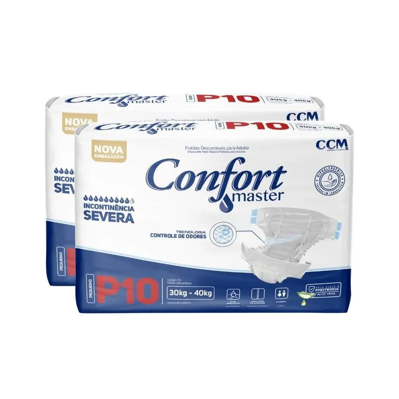 Fralda Geriátrica - Confort Master Regular - Incontinência - XGG - 2 Un