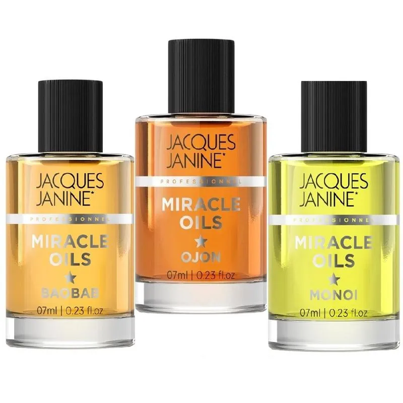 Kit 3 Óleos Miracle Baobab Ojon Monoi 7Ml Jacques Janine