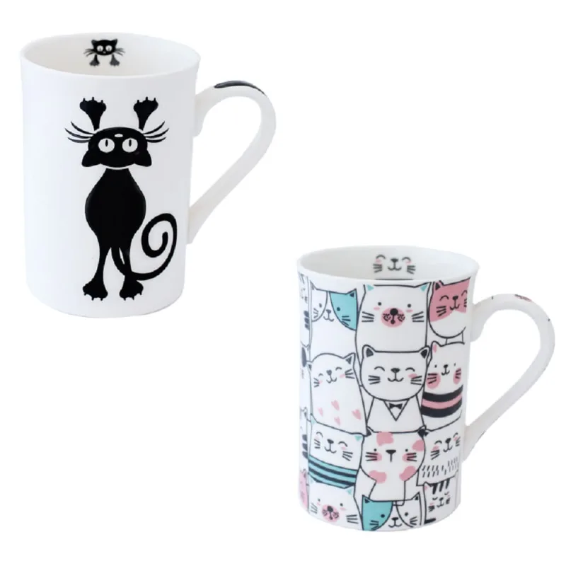 Canecas 2 (duas) de porcelana Gatinhos