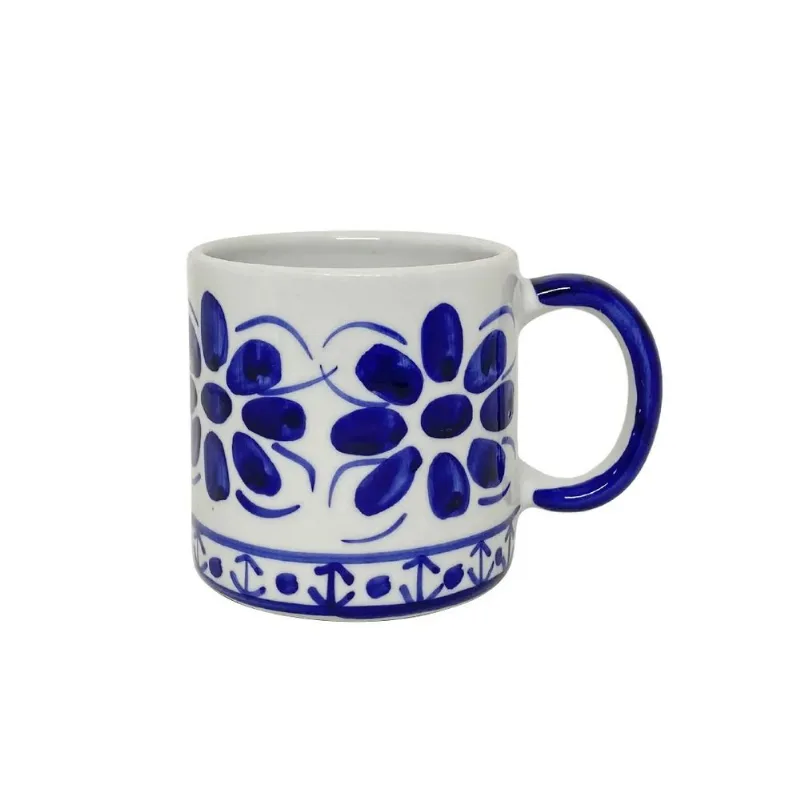 Linda Caneca de Porcelana Pintada a mão de 350 ml - Colonial