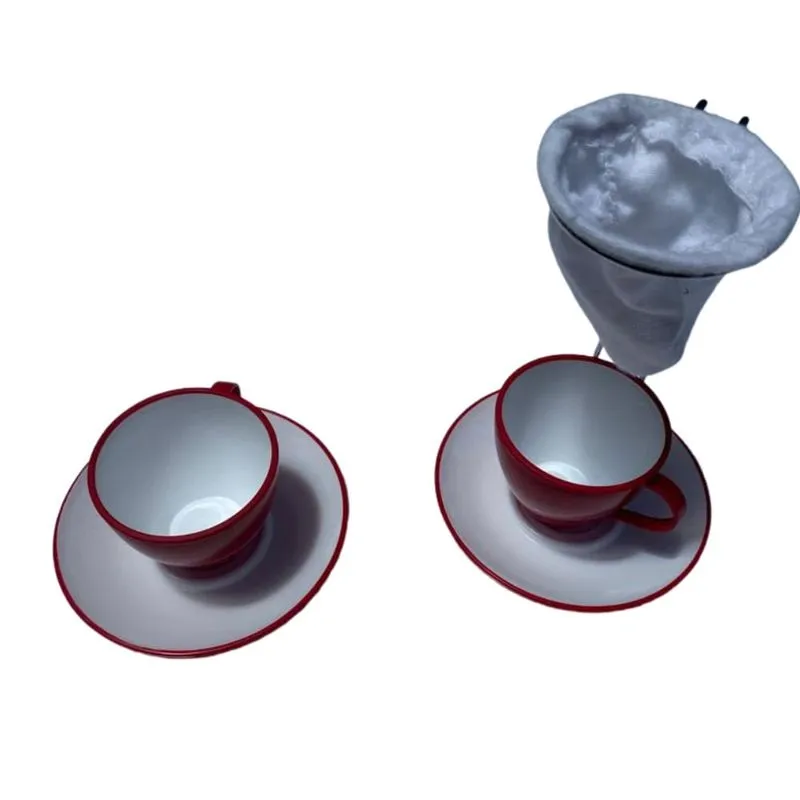 Kit Cafe Individual Com Coador E 2 Xicaras - O Inicio