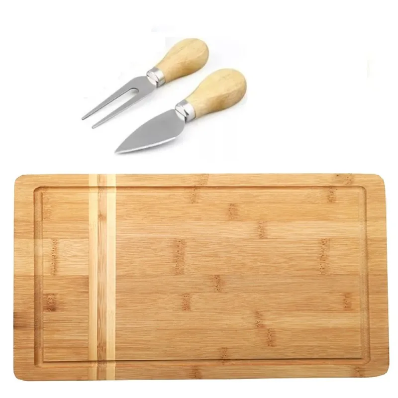 Bela Tabua de bambu para queijo com Garfinho e faquinha G