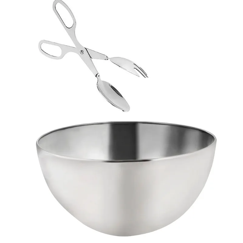 Saladeira Inox 24 cm com pegador inox tipo americano 4,2 Lit