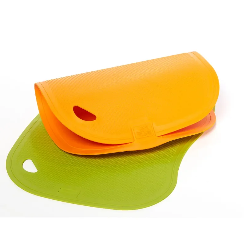 Kit Duas Tabuas Corte Antibacterianas - Verde e Laranja