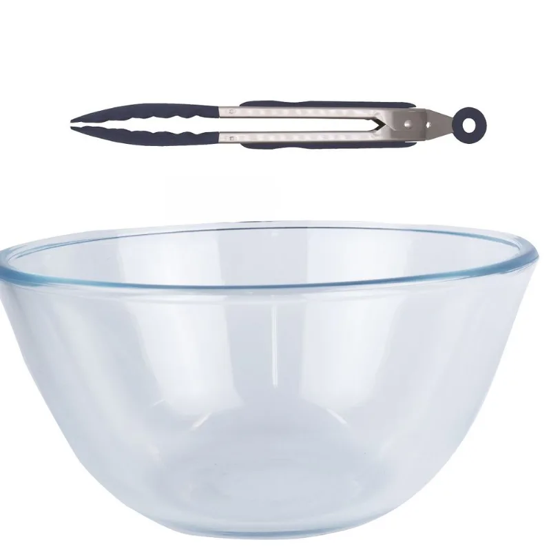 Saladeira em vidro Borosilicato 2.5 L 23x10,5 com pegador
