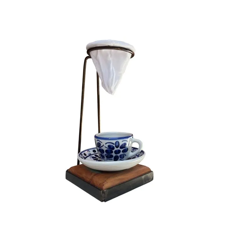 Café Individual Xicara E Pires 50 Ml Pintado Mão Porcelana L