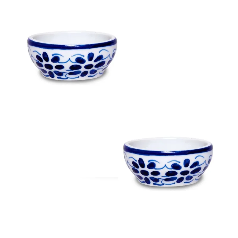 Lindos potinhos (2) Porcelana Pintada a mão 50 ml 6 x 2,5cm