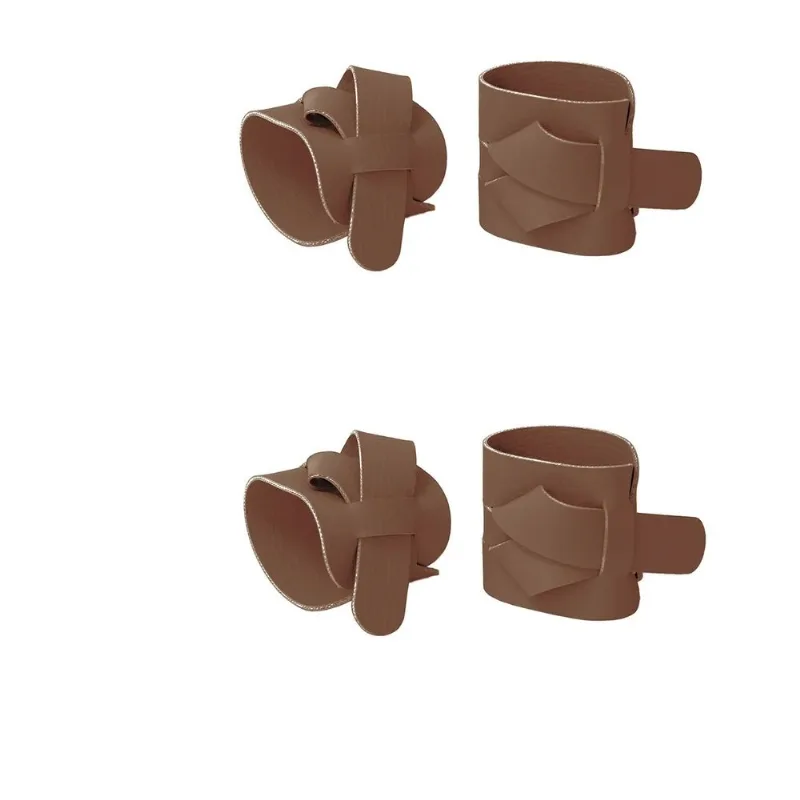 Argola ou Anel de Guardanapo 4 Pcs Ravena Camurça