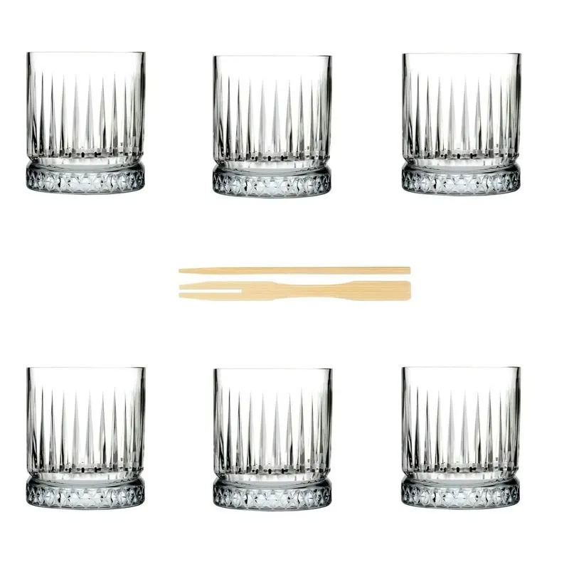 Conjunto 6 Copos Para Whisky Royal 380ml Com 100 Garfinhos