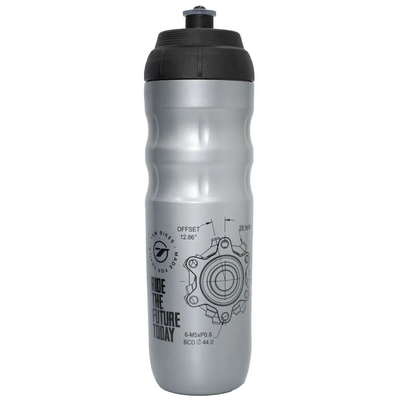 Caramanhola garrafa térmica água bike TSW 550 ml mod. 02 Único / Cinza