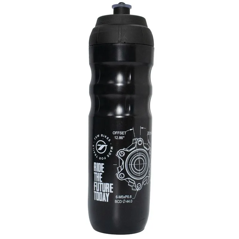 Caramanhola garrafa térmica água bike TSW 550 ml mod. 02 Único / Preto