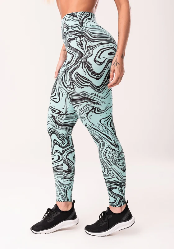 Legging Fitness Feminina Verde Estampada Abstract Duo Euphoria Dlk VERDE / P