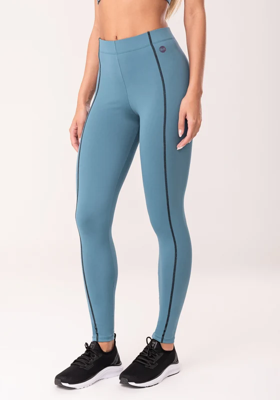 Legging Fitness Feminina Azul Com Pesponto Oasis Dlk AZUL / M