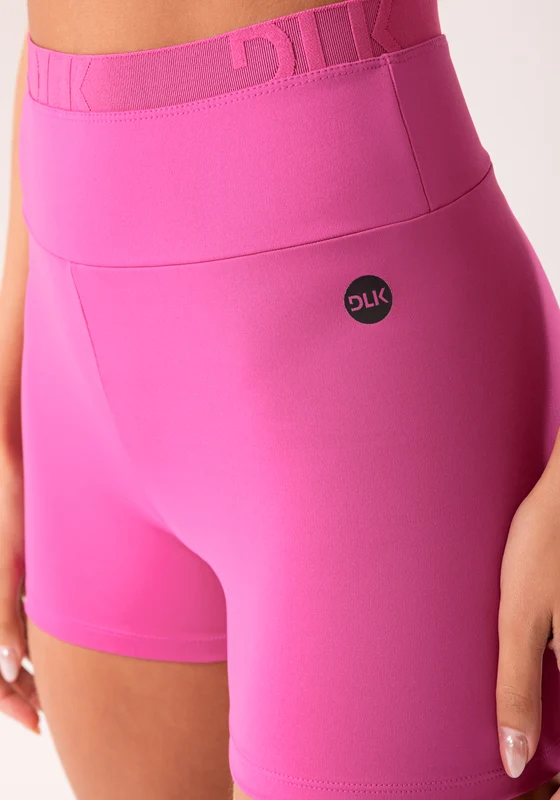 Short Fitness Feminino Rosa Fúcsia Com Elástico Na Cintura Oasis Dlk ROSA / GG