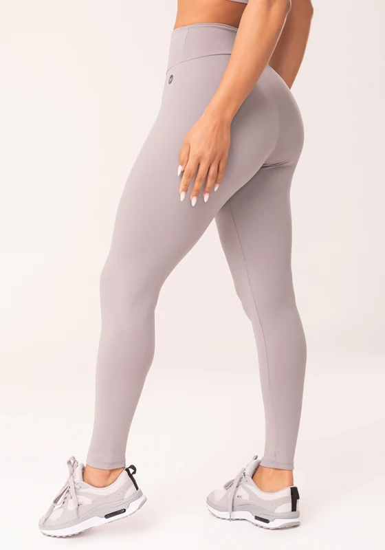 Legging Fitness Feminina Cinza Com Cós Largo Oasis Dlk CINZA / P