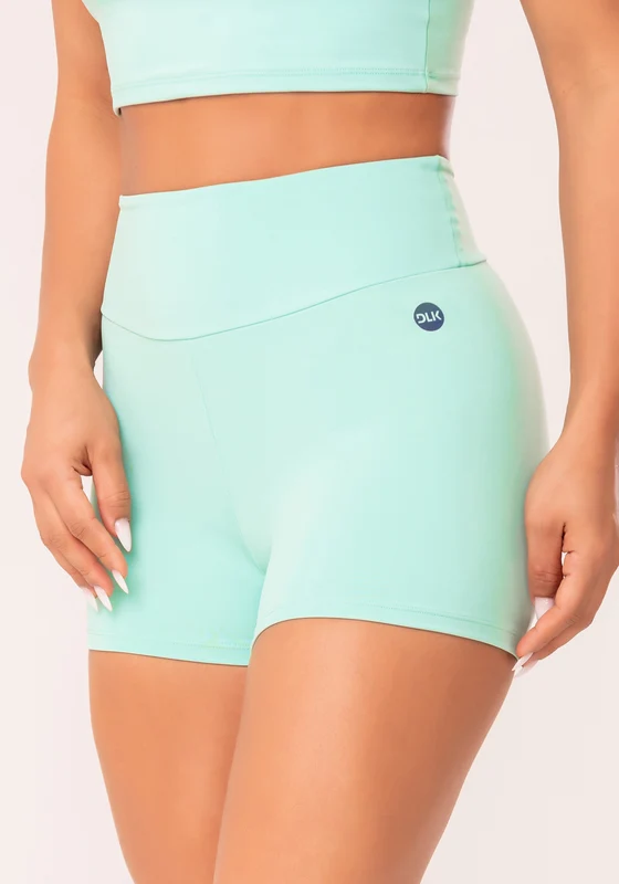 Short Fitness Feminino Verde Com Cós Largo Oasis Dlk VERDE / G