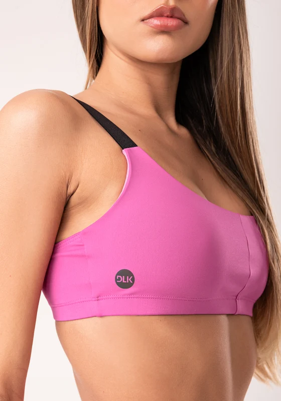 Top Fitness Feminino Rosa Fúcsia com Alças de Elástico Oasis Dlk ROSA / G