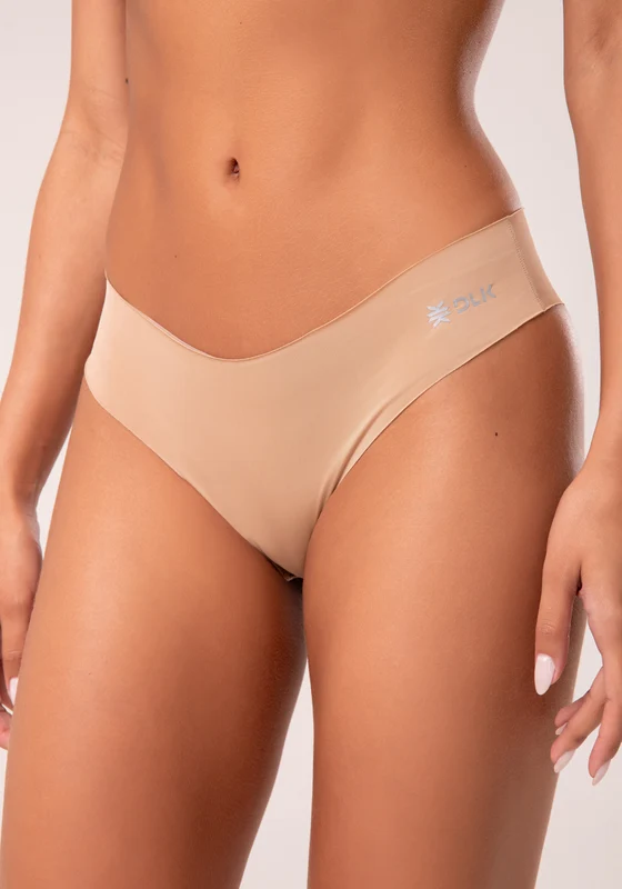Calcinha Tanga Sem Costura Chocolate Intimate Dlk NUDE / G