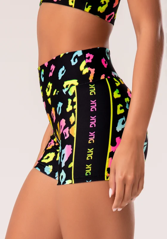 Short Fitness Feminino Estampado Neon Euphoric Printed Dlk COLORIDO / P