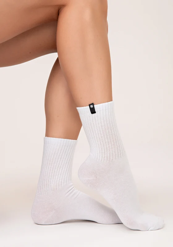 Meia Cano Médio Feminina Branco Lush Dlk BRANCO / U
