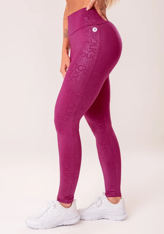 Legging Fitness Feminina Vinho Logomania Reflections Dlk VINHO / G